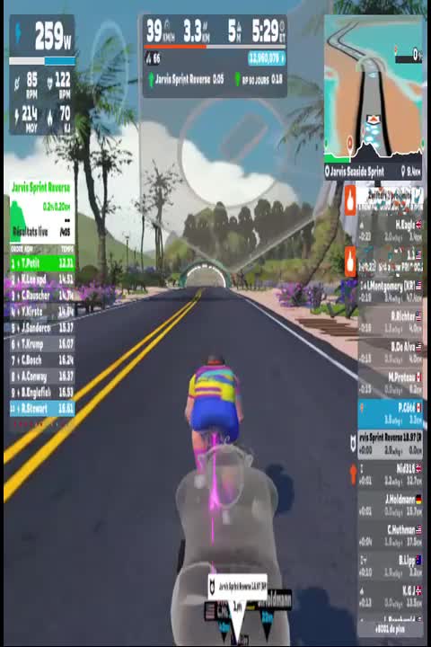 Zwift - Jarvis Seaside Sprint in Watopia