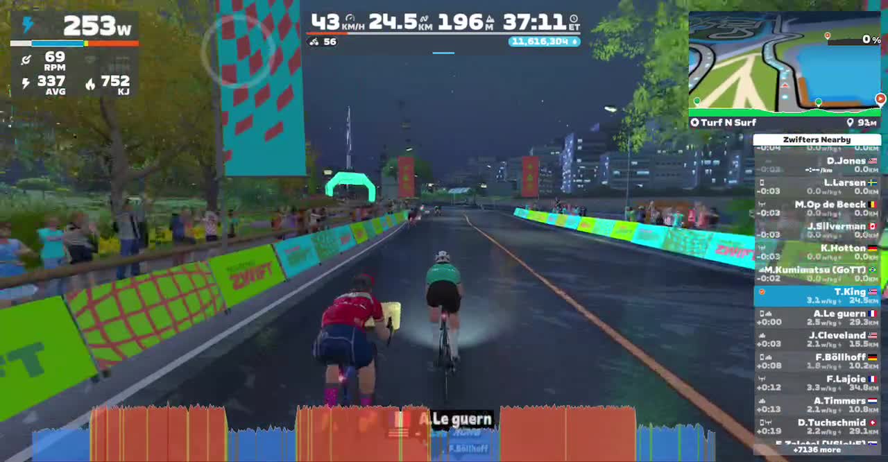 Zwift - Turf N Surf in Makuri Islands