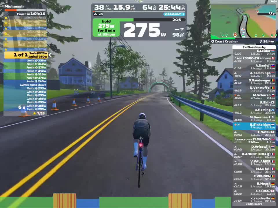 Zwift - Mishmash on Coast Crusher in Watopia
