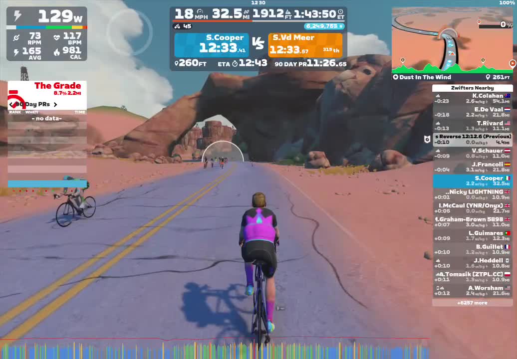 Zwift - Dust In The Wind in Watopia
