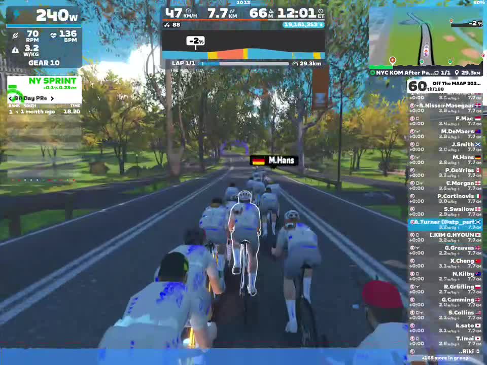 Zwift - Group Ride: Off The MAAP 2025: Stage 2  on NYC KOM After Party in New York