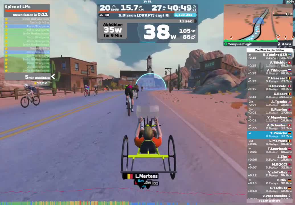 Zwift - Spice of Life on Tempus Fugit in Watopia