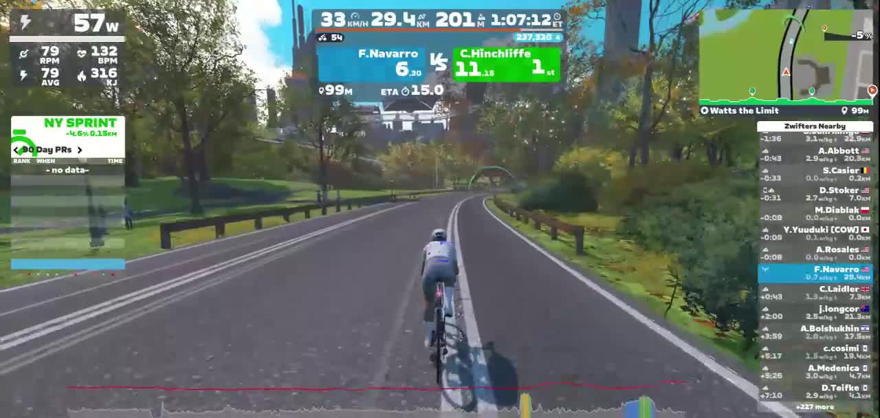 Zwift - Watts the Limit in New York