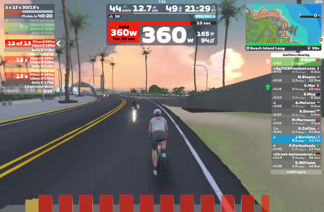 Zwift - 3 x 13 x 30/15's