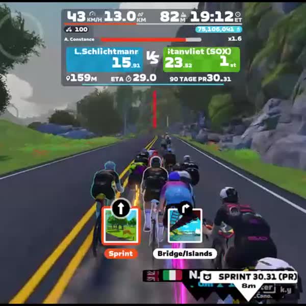 Zwift - Flat Route in Watopia