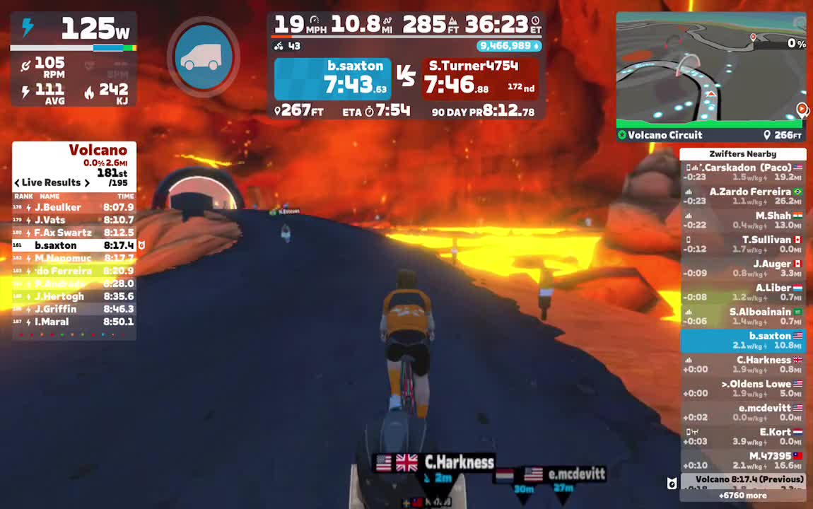 Zwift - Volcano Circuit in Watopia