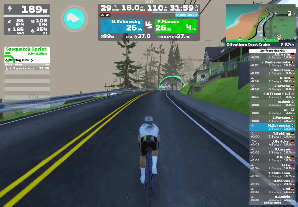 Zwift - Southern Coast Cruise in Watopia