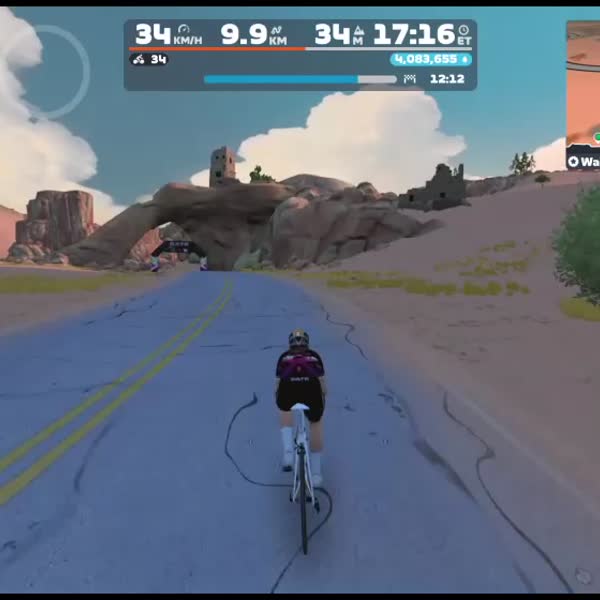 Zwift - Group Ride: BMTR Short Adventure (D) on Waisted 8 in Watopia