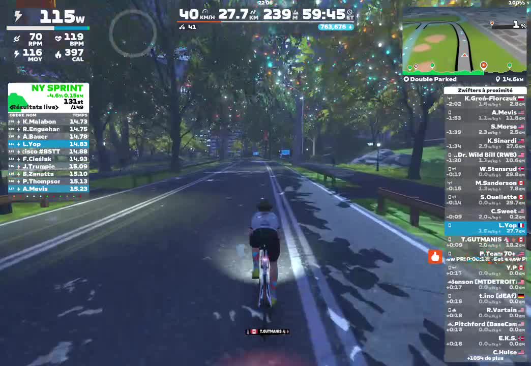 Zwift - Double Parked in New York