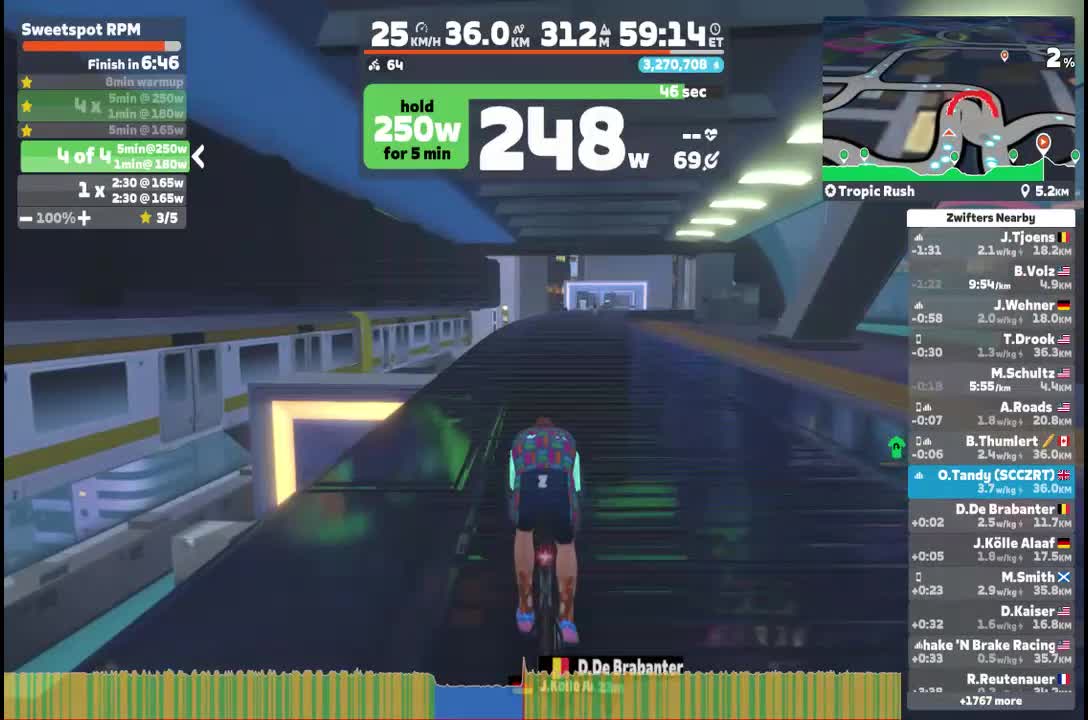 Zwift - Sweetspot RPM on Tropic Rush in Makuri Islands