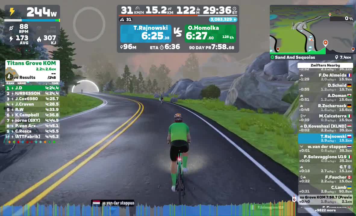 Zwift - Sand And Sequoias in Watopia