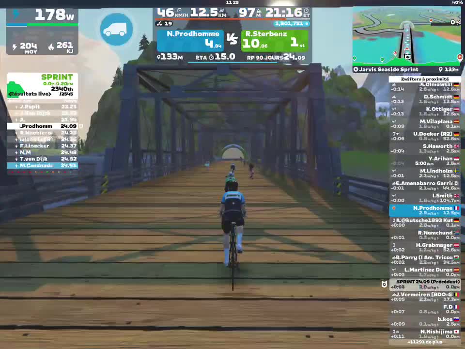 Zwift - Jarvis Seaside Sprint in Watopia