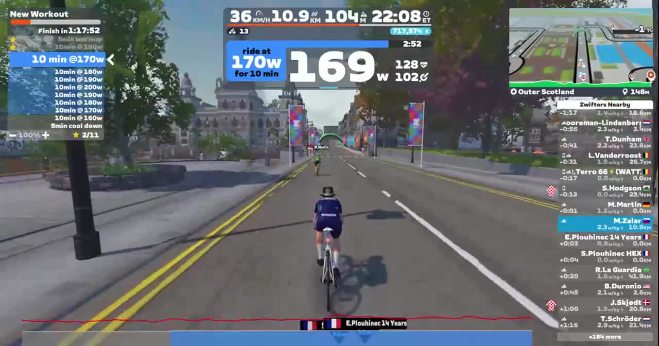 Zwift - New Workout on Outer Scotland in Scotland