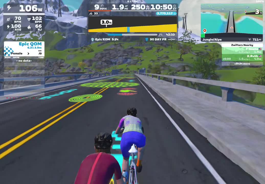 Zwift - Ed Hernandez's Meetup on Road to Ruins in Watopia