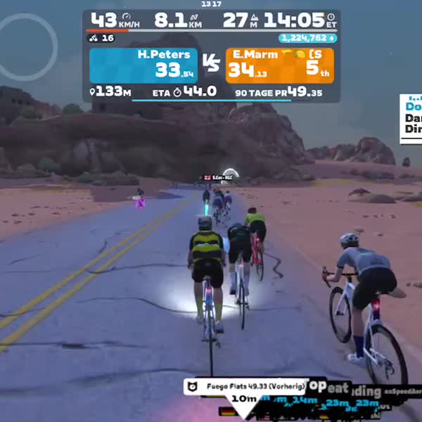 Zwift - Triple Flat Loops in Watopia