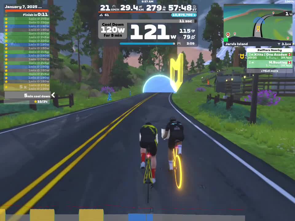 Zwift - James Kitts | One Academy's Meetup on Power Punches in Watopia