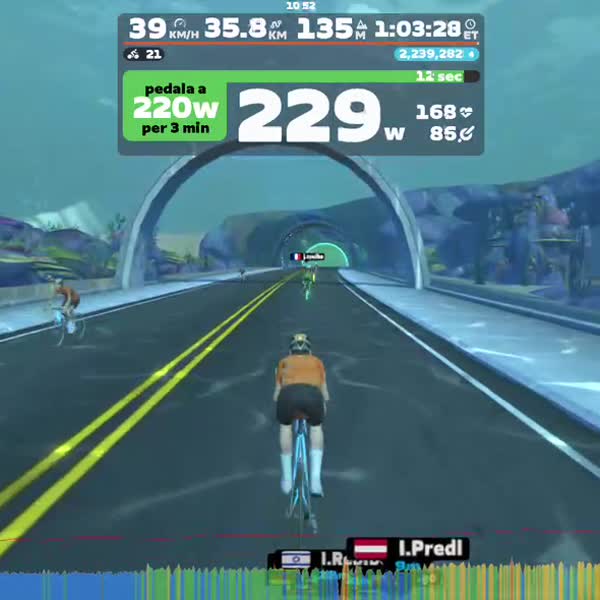 Zwift - Costruzione aerobica 3 on Beach Island Loop in Watopia