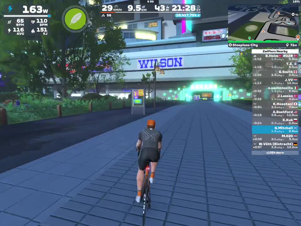 Zwift - Sleepless City in Makuri Islands