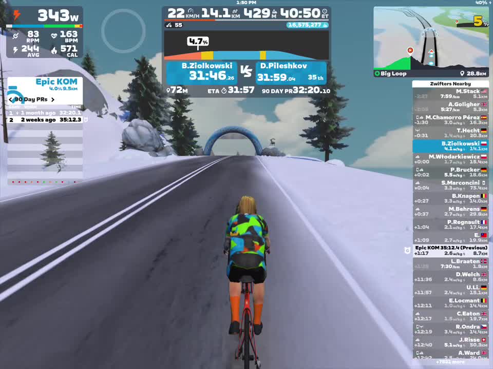 Zwift - Big Loop in Watopia