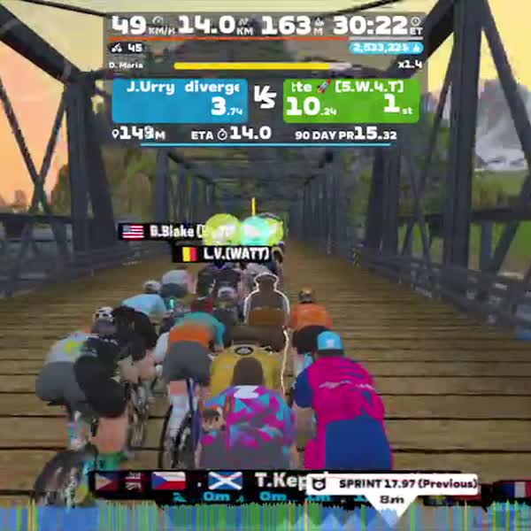 Zwift - Tick Tock in Watopia