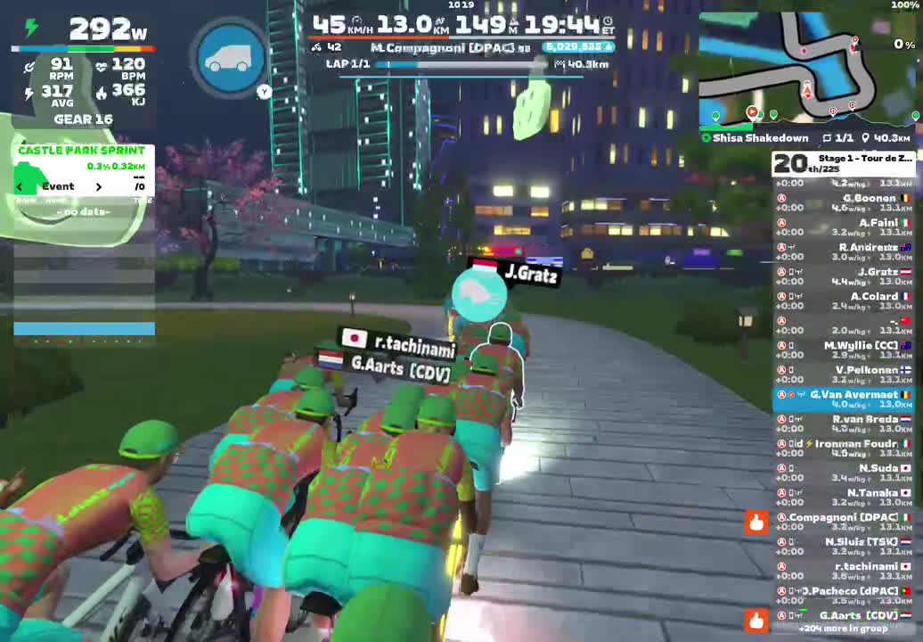 Zwift - Group Ride: Long - Stage 1 - Tour de Zwift on Shisa Shakedown in Makuri Islands