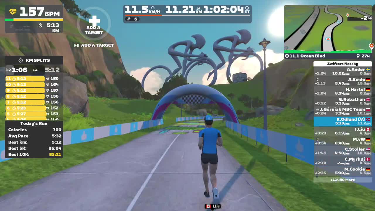 Zwift - 11.1 Ocean Blvd in Watopia