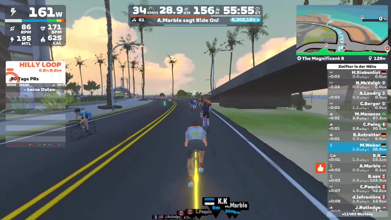 Zwift - The Magnificent 8 in Watopia