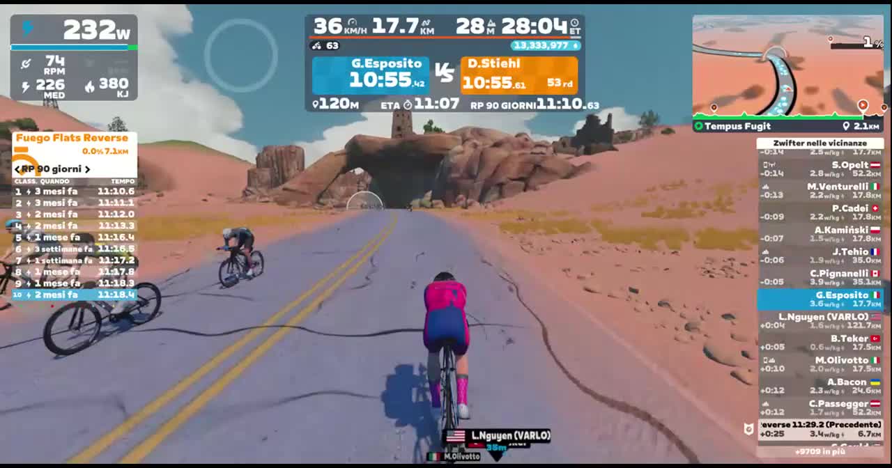 Zwift - Tempus Fugit in Watopia