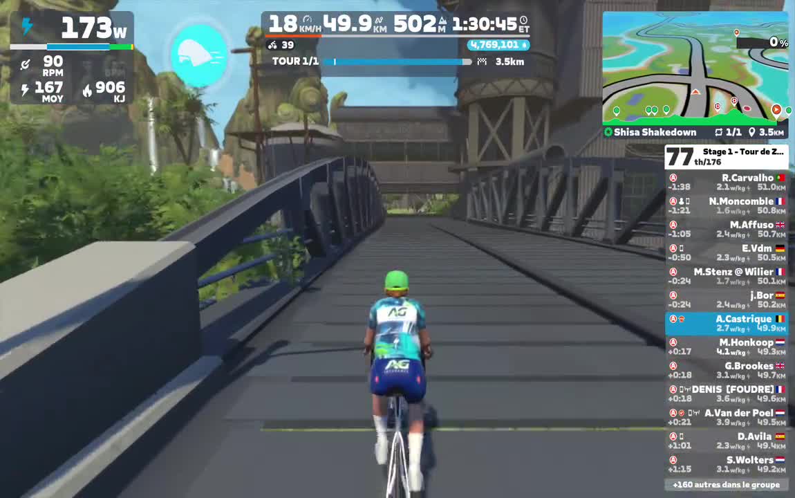 Zwift - Group Ride: Long - Stage 1 - Tour de Zwift on Shisa Shakedown in Makuri Islands