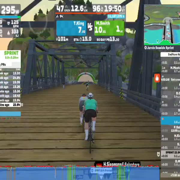 Zwift - Jarvis Seaside Sprint in Watopia