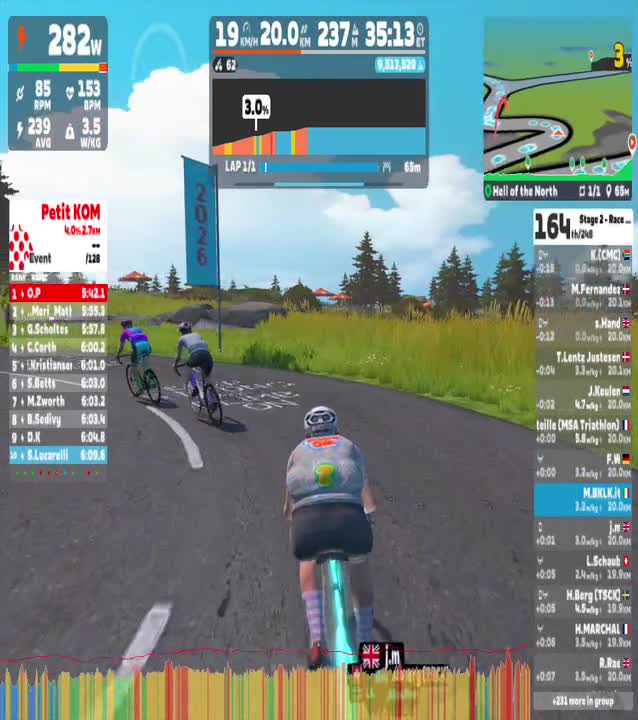 Zwift - Race:  Stage 2 - Race - Tour de Zwift (C) on Hell of the North in France