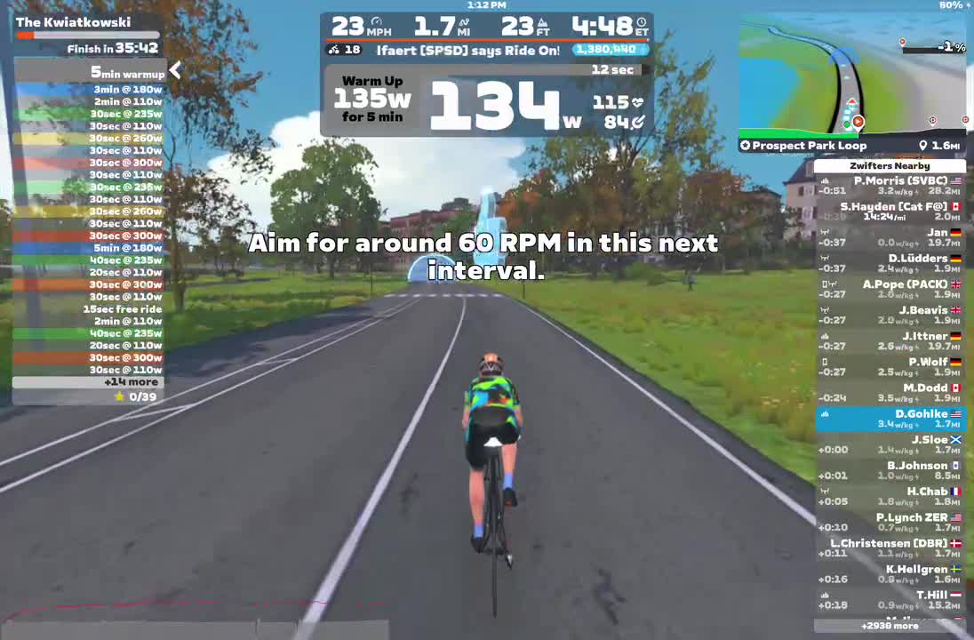 Zwift - INEOS Grenadiers Virtual Training Camp | The Kwiatkowski on Prospect Park Loop in New York