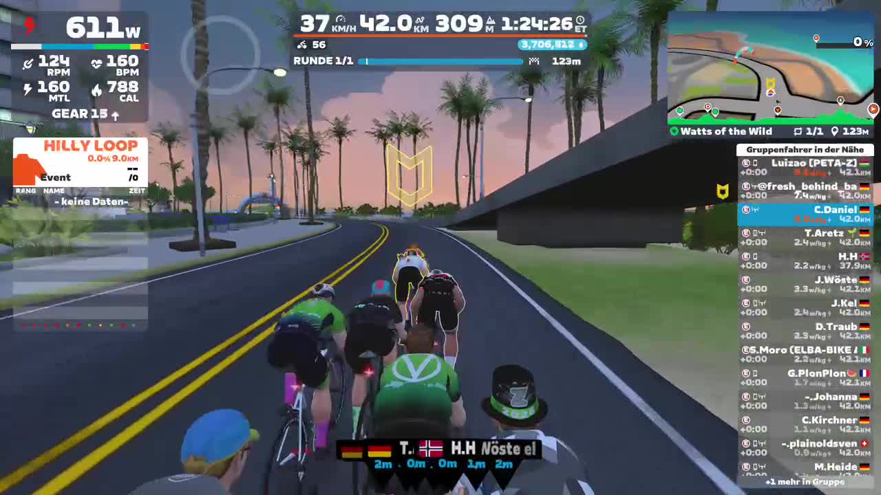 Zwift - Group Ride: Antipha Festive 161 - The Final on Watts of the Wild in Watopia