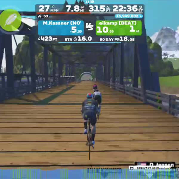 Zwift - Jarvis Seaside Sprint in Watopia