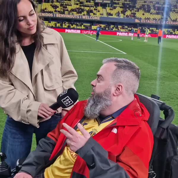 Kilómetros en la Fanzone del estadio