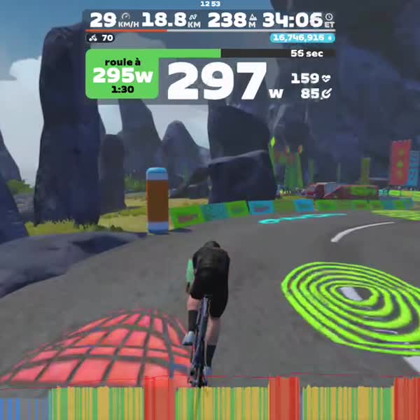 Zwift - XX SST 2 x 20min on The Muckle Yin in Scotland