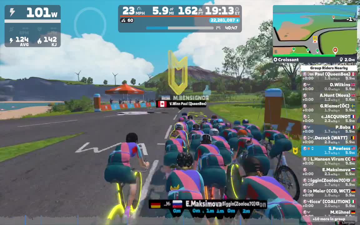 Zwift - Group Ride: Voxwomen Club Ride on Croissant in France
