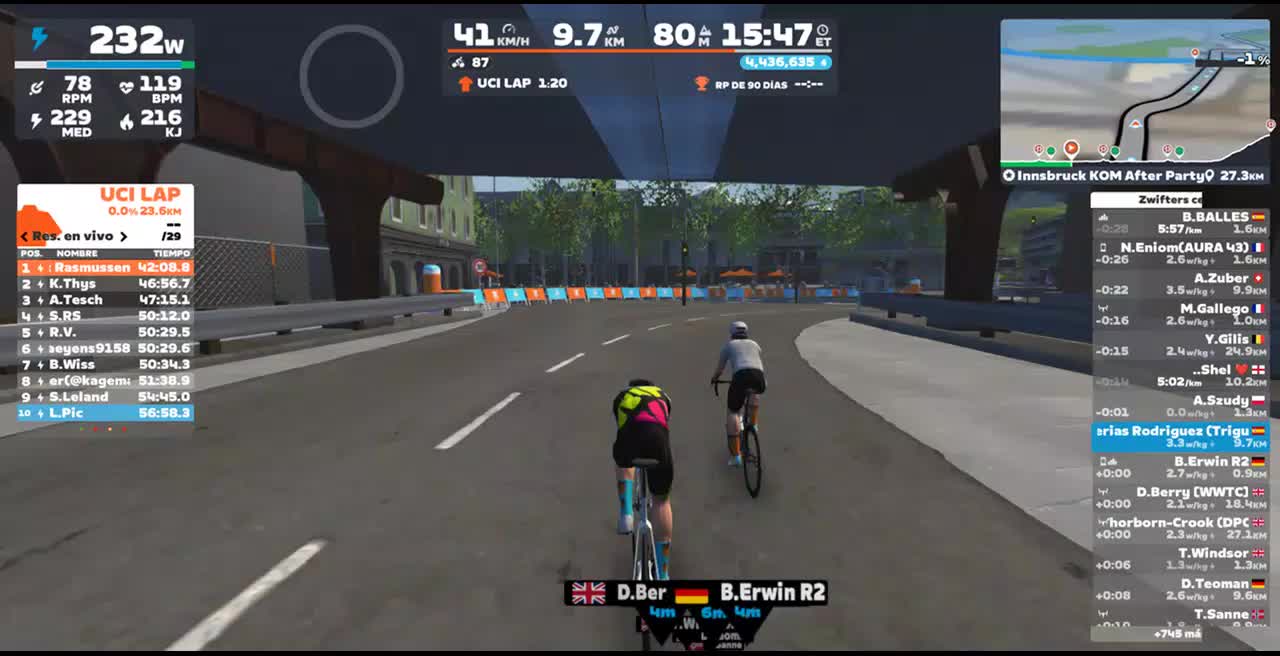 Zwift - Innsbruck KOM After Party in Innsbruck