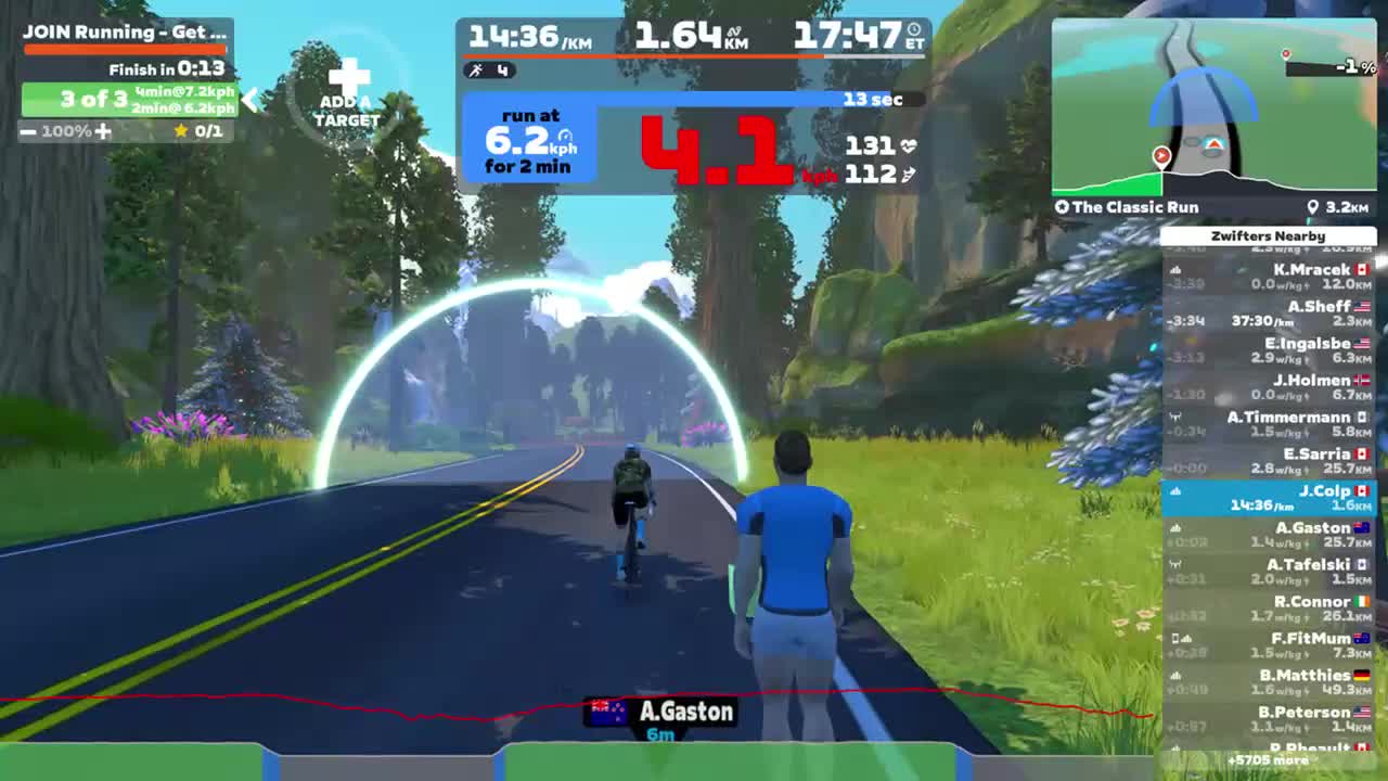 Zwift - JOIN Running - Get ready to run 3 on The Classic Run in Watopia