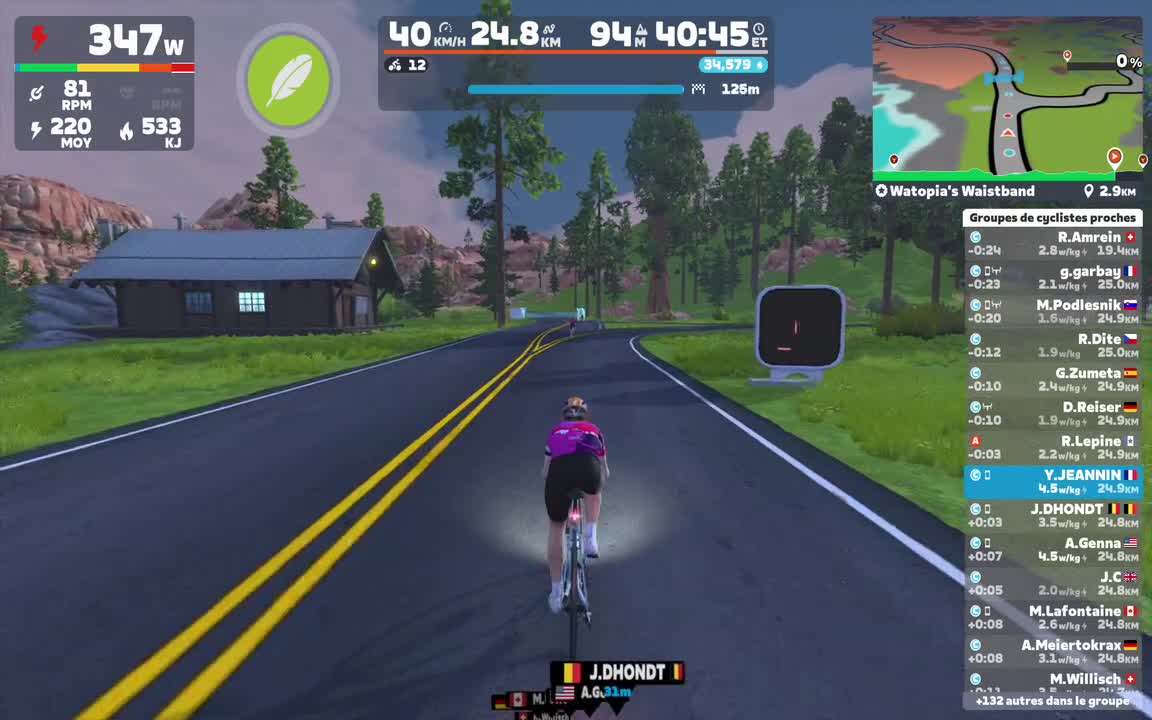 Zwift - Group Ride: Rapha Festive 500 with Maria @ 2.2 W/KG on Watopia's Waistband in Watopia