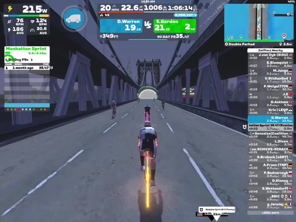 Zwift - Double Parked in New York