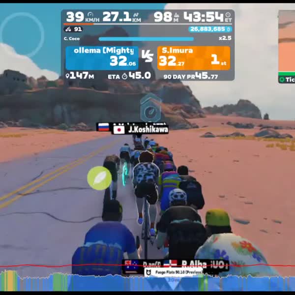 Zwift - Pacer Group Ride: Tick Tock in Watopia with Coco