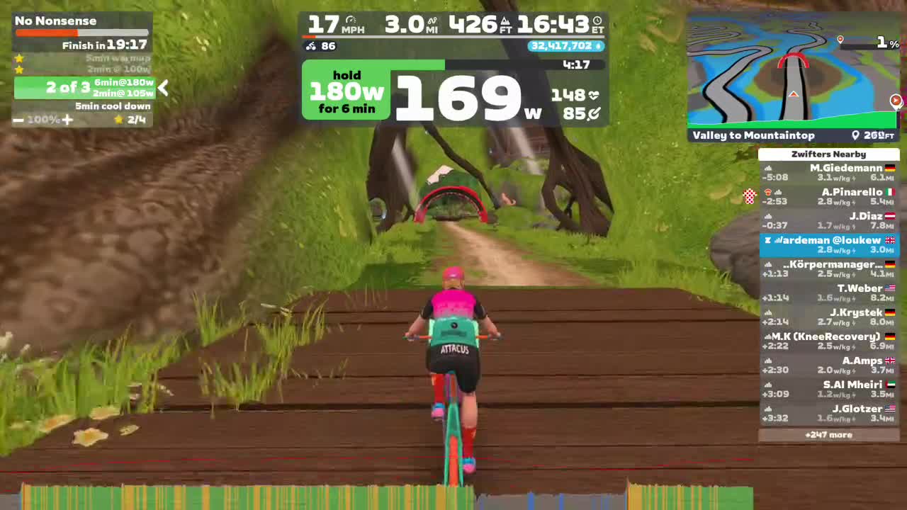 Zwift - No Nonsense on Valley to Mountaintop in Makuri Islands