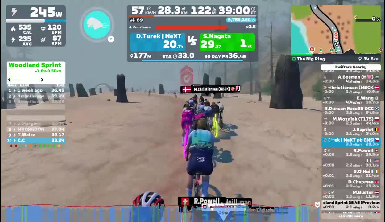 Zwift - The Big Ring in Watopia