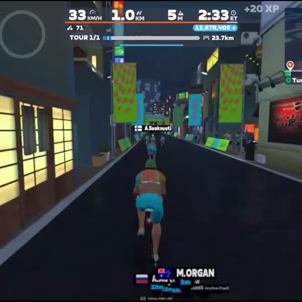Zwift - Group Ride: Short - Stage 1 - Tour de Zwift on Turf N Surf in Makuri Islands