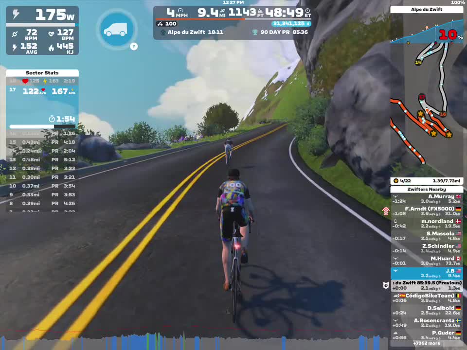 Zwift - Tour of Fire and Ice in Watopia