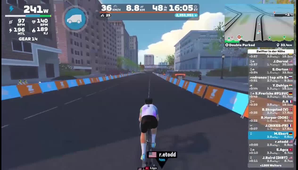 Zwift - Double Parked in New York