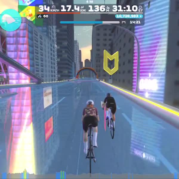 Zwift - Koki Hojo [TK EUROS]'s Meetup on Spinfinity in New York
