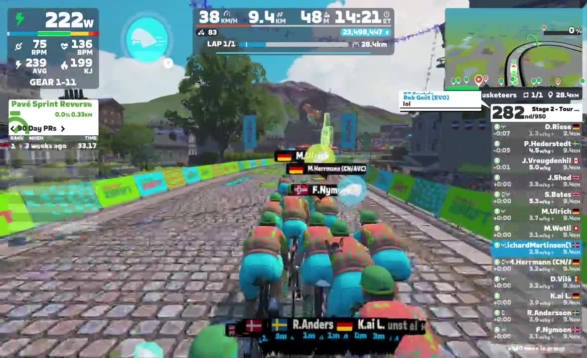 Zwift - Group Ride: Standard - Stage 2 - Tour de Zwift on Three Musketeers in France
