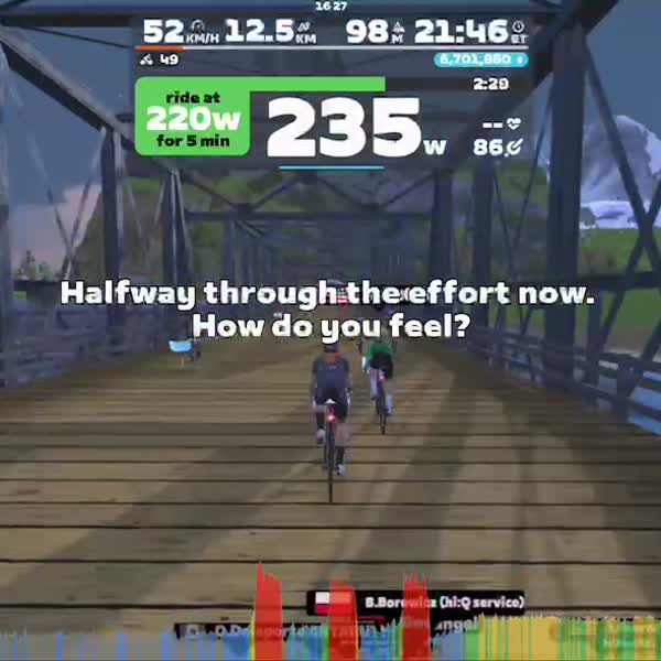 Zwift - Explosive Power Into Z3 on Jarvis Seaside Sprint in Watopia